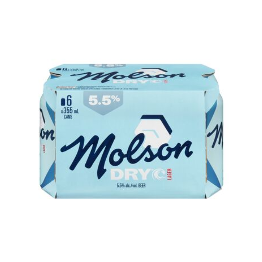 Molson Dry 6 Cans