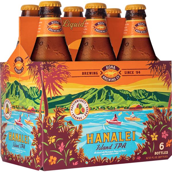 Kona Brewing Hanalei Island IPA 6 Bottles