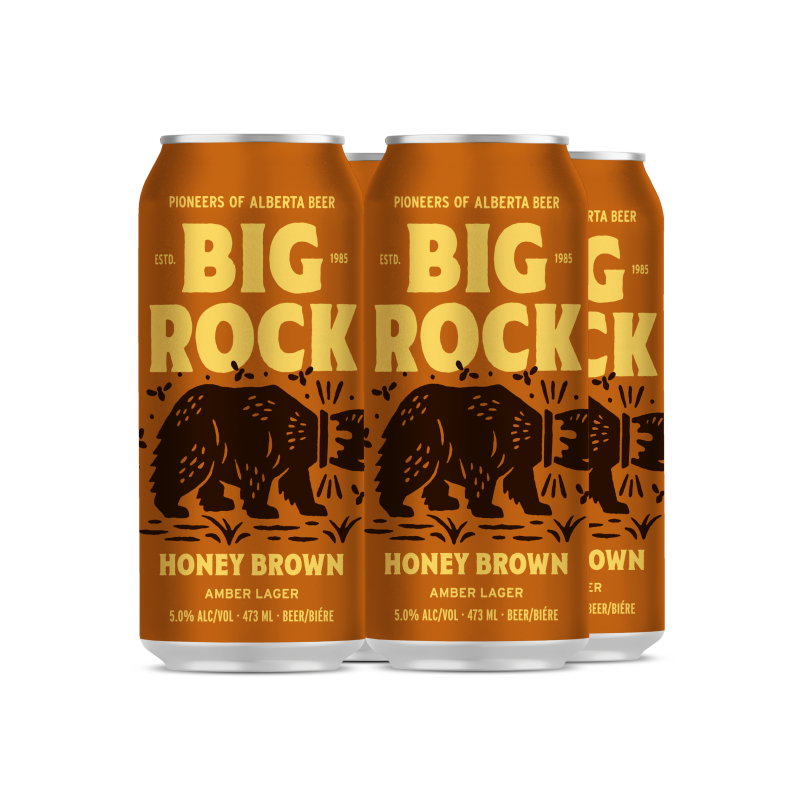 Big Rock Honey Brown 4 Tall Cans