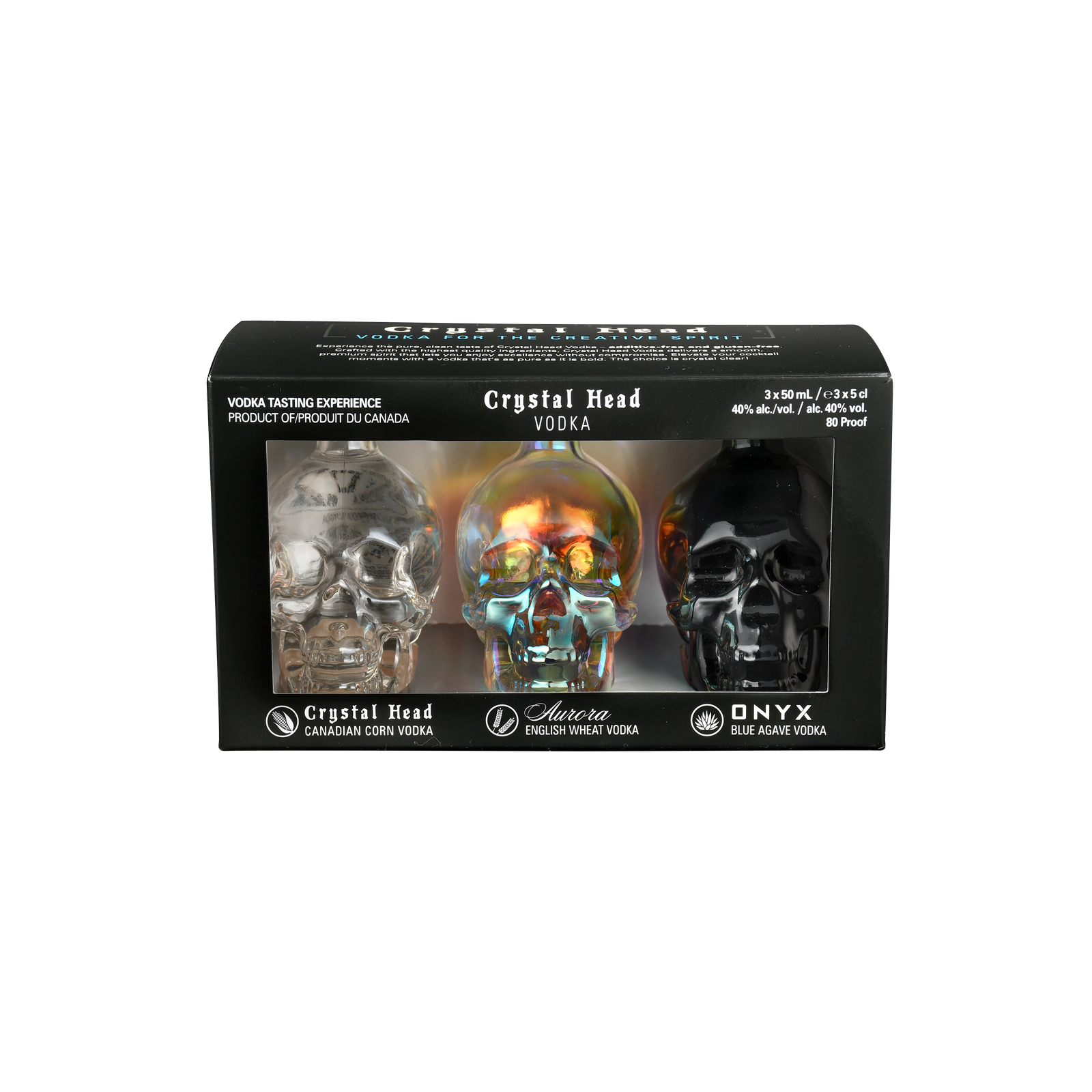 Crystal Head Vodka Experience Pack 3 x 50ml