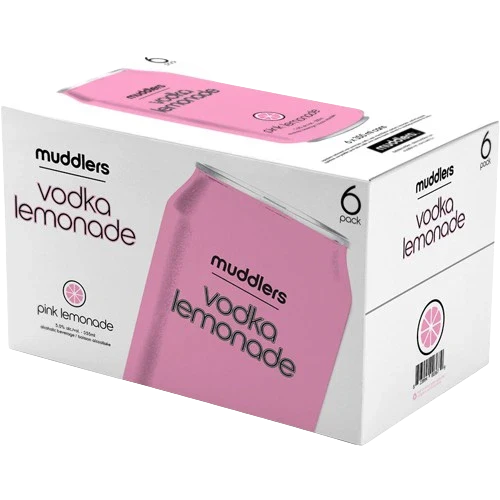 Muddlers Pink Lemonade 6 Cans