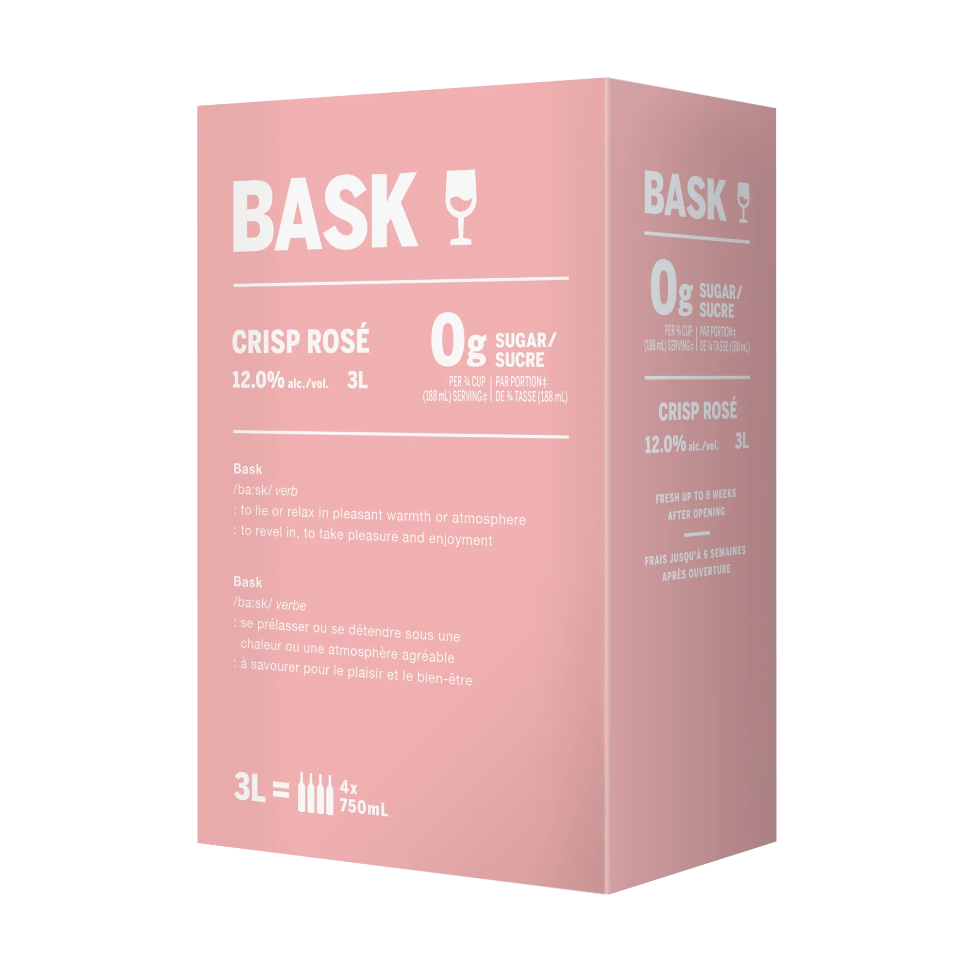 Bask Rose 3L Bag in Box