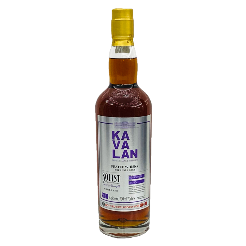 Kavalan Canada Exclusive Solist Peated Taiwanese Single Malt Whisky 50.80% ABV