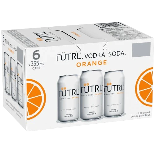Nutrl Vodka Soda Orange 6pk cans