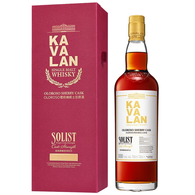 Kavalan Solist Oloroso Sherry Cask Taiwanese Single Malt Whisky 54.80% ABV