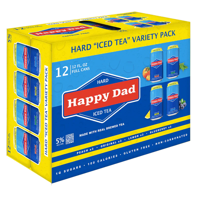 Happy Dad Hard Iced Tea Variety Pack 12 Cans