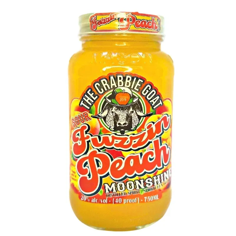 The Crabbie Goat Distillery Sour Peach Moonshine