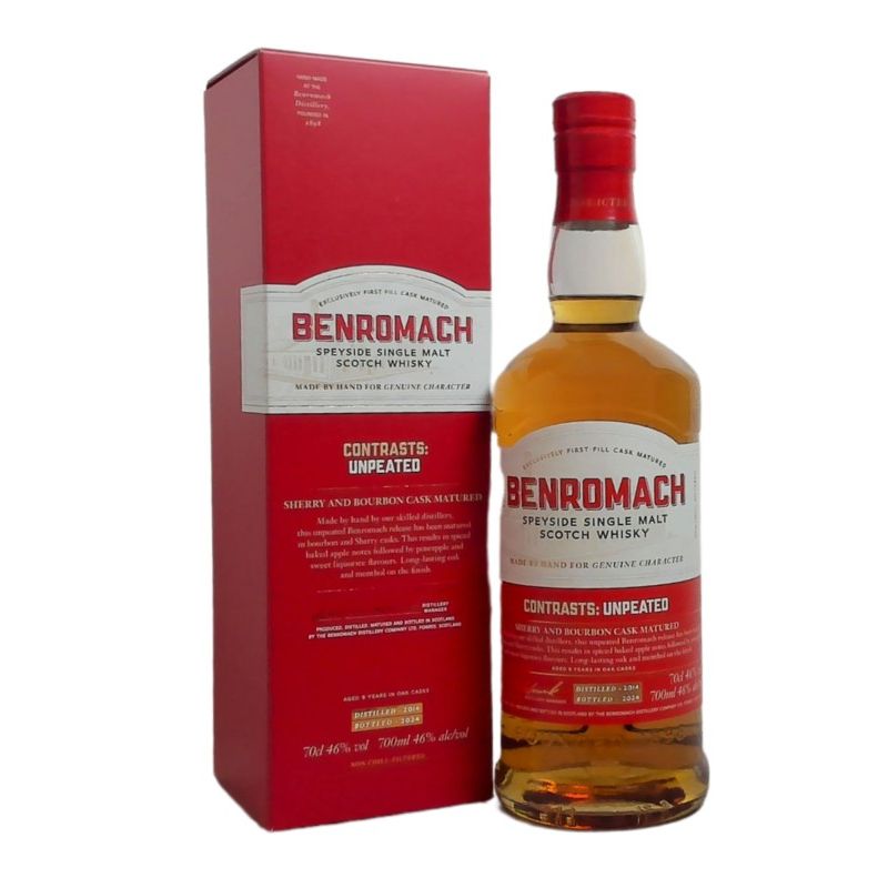 Benromach Contrasts Unpeated 9 Year Old 2014 Single Malt Scotch Whisky