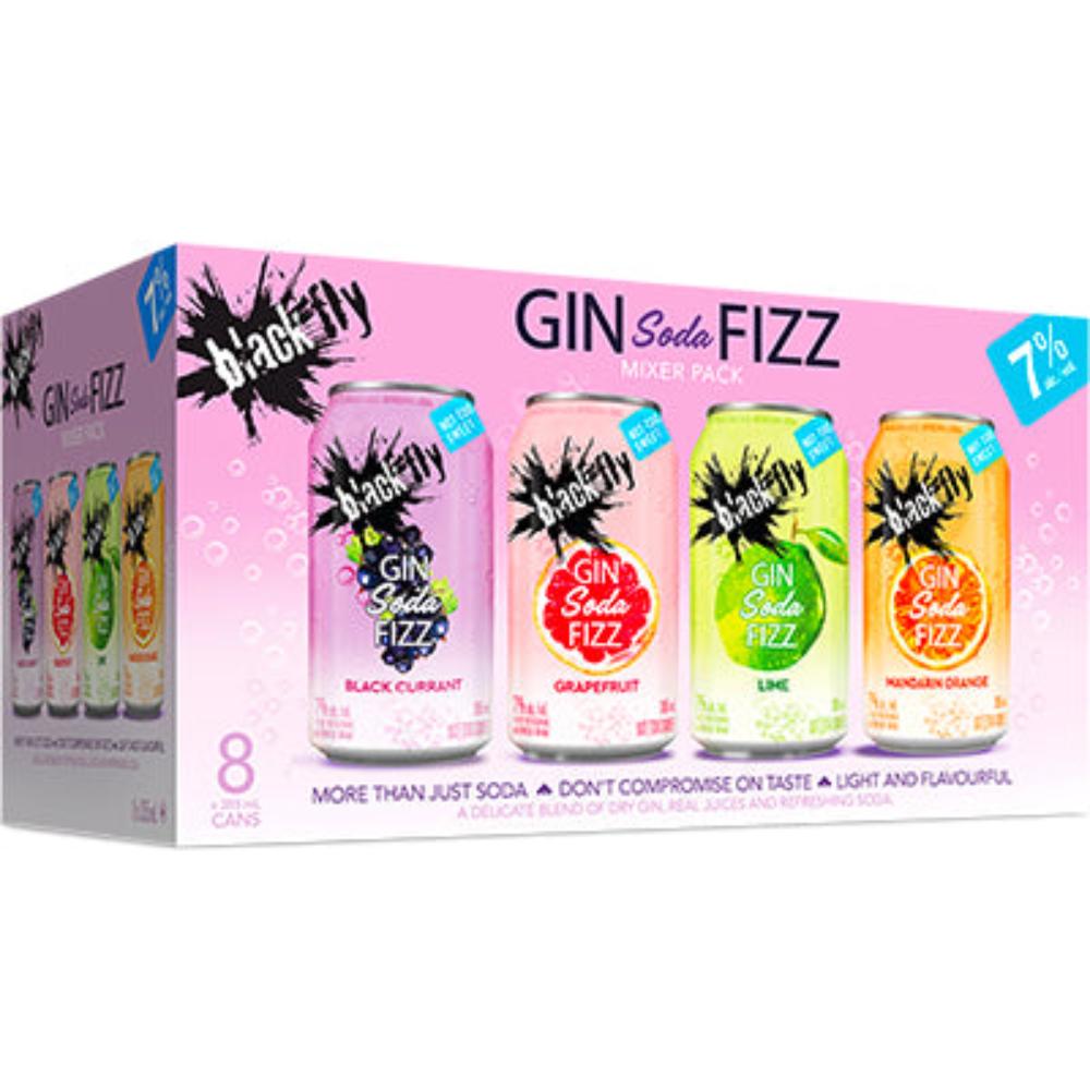Black Fly Gin Soda Fizz Mixer 8 cans
