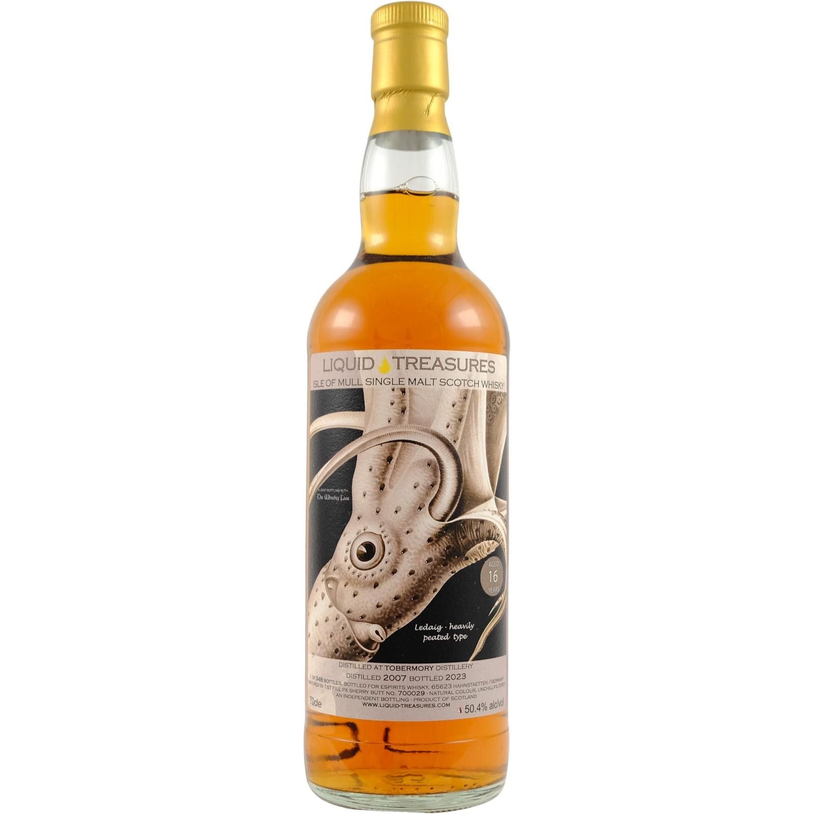 Liquid Treasures Ledaig 2007 16 Year Old 50.4% ABV 700ml