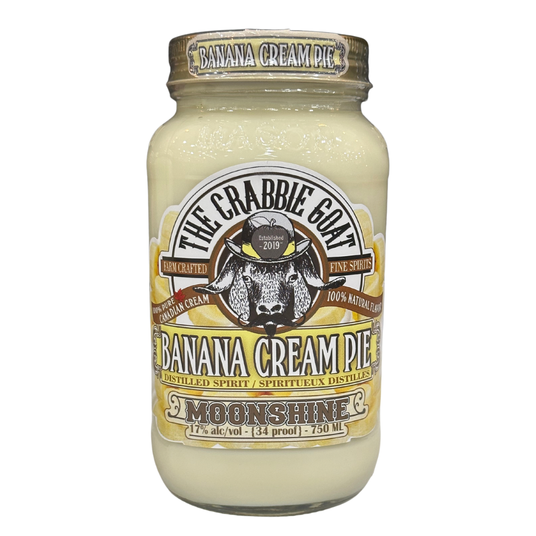 The Crabbie Goat Distillery Banana Cream Moonshine