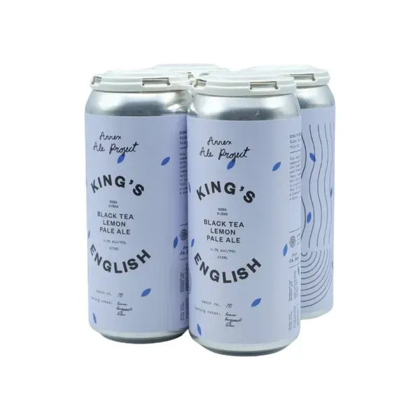 Annex Kings English Black Tea Lemon Pale 4 Tall Cans