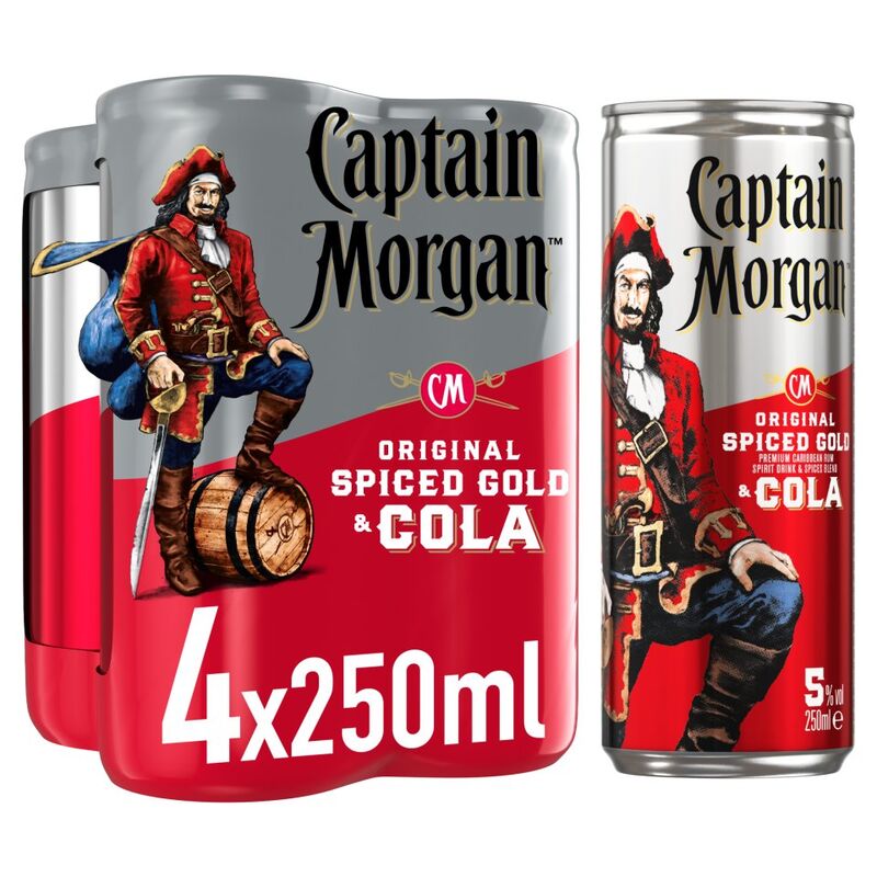 Captain Morgan Spiked Cola 4 Tall Cans