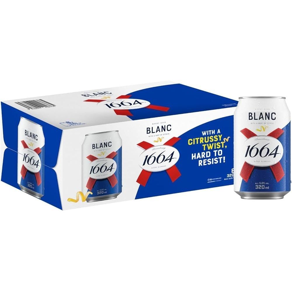 Kronenbourg 1664 Tricolour Mixer Pack 8 Tall Cans