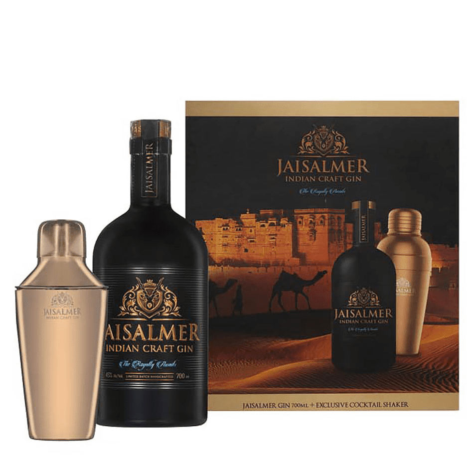 Jaisalmer Indian Craft Gin Gift Pack 750ml BSW Liquor