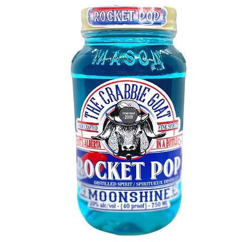 The Crabbie Goat Distillery Rocket Pop Moonshine