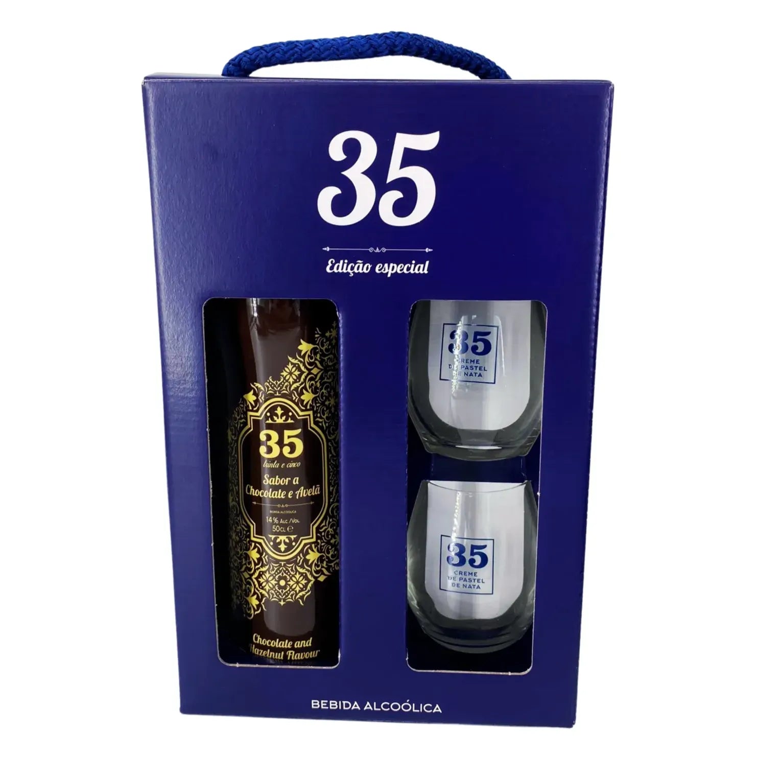 Licor 35 Choco Tradicao + 2 Glasses