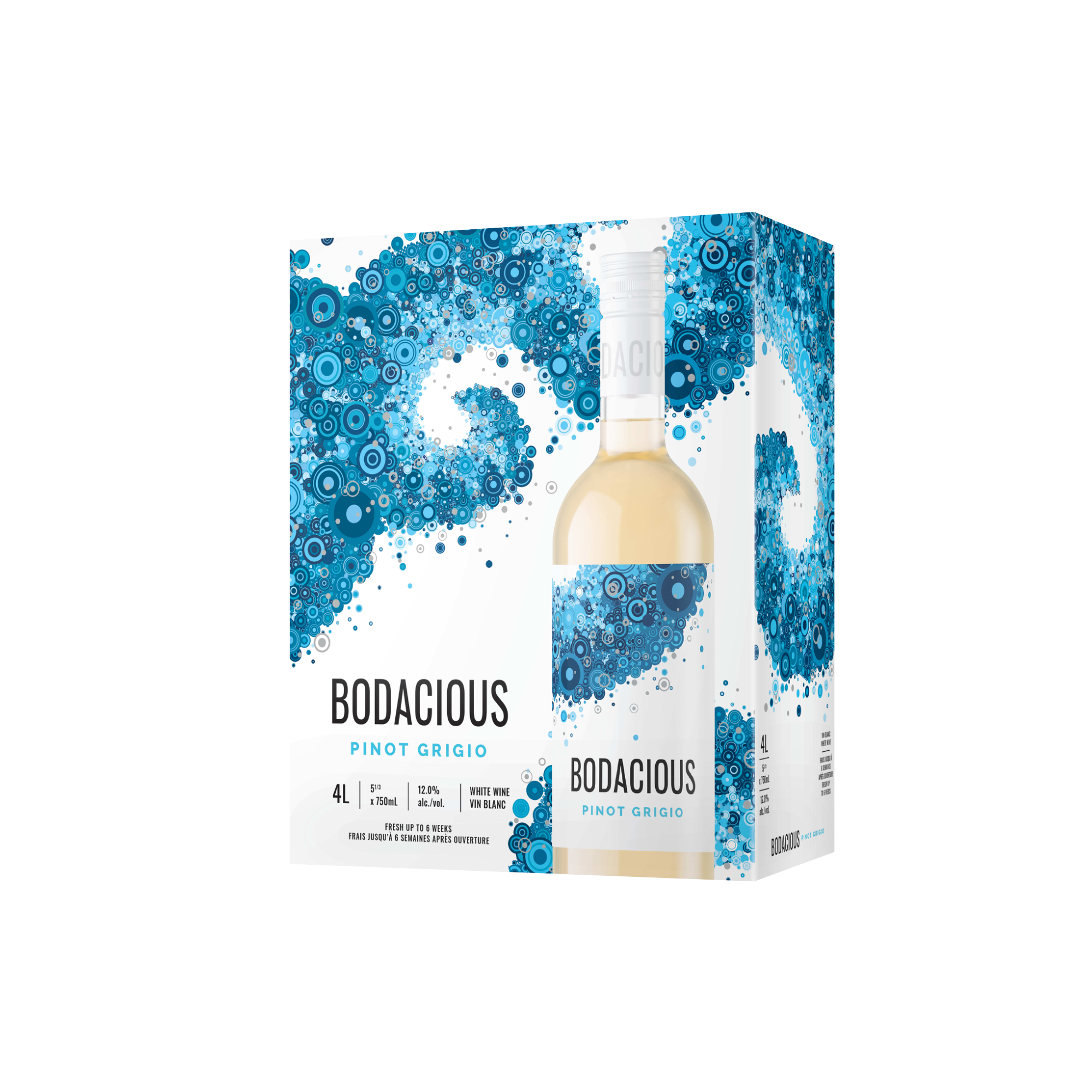 Bodacious Pinot Grigio 4L Bag in Box