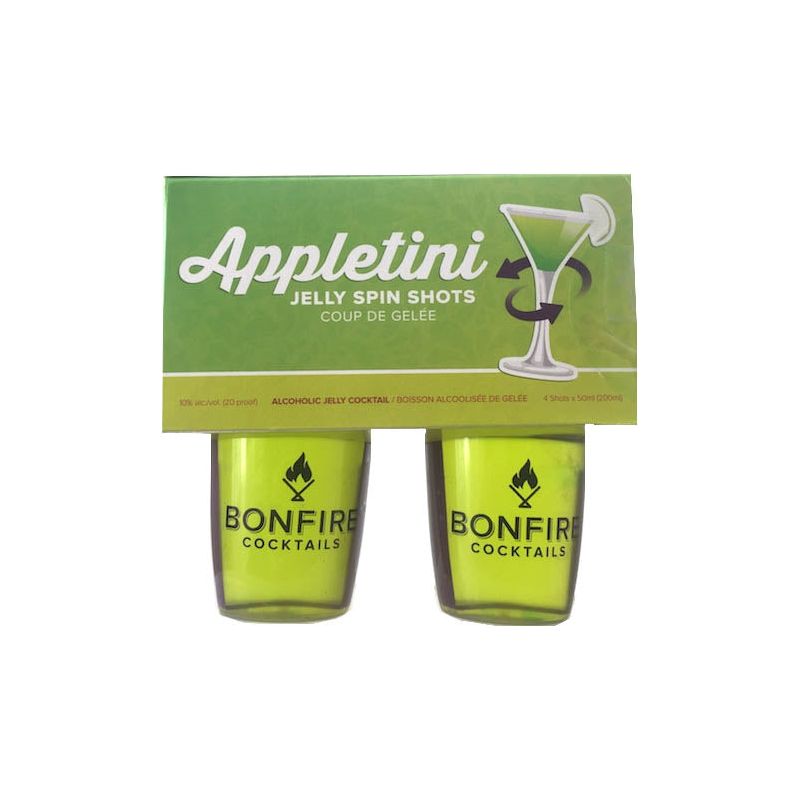 Appletini Jelly Spin Shots