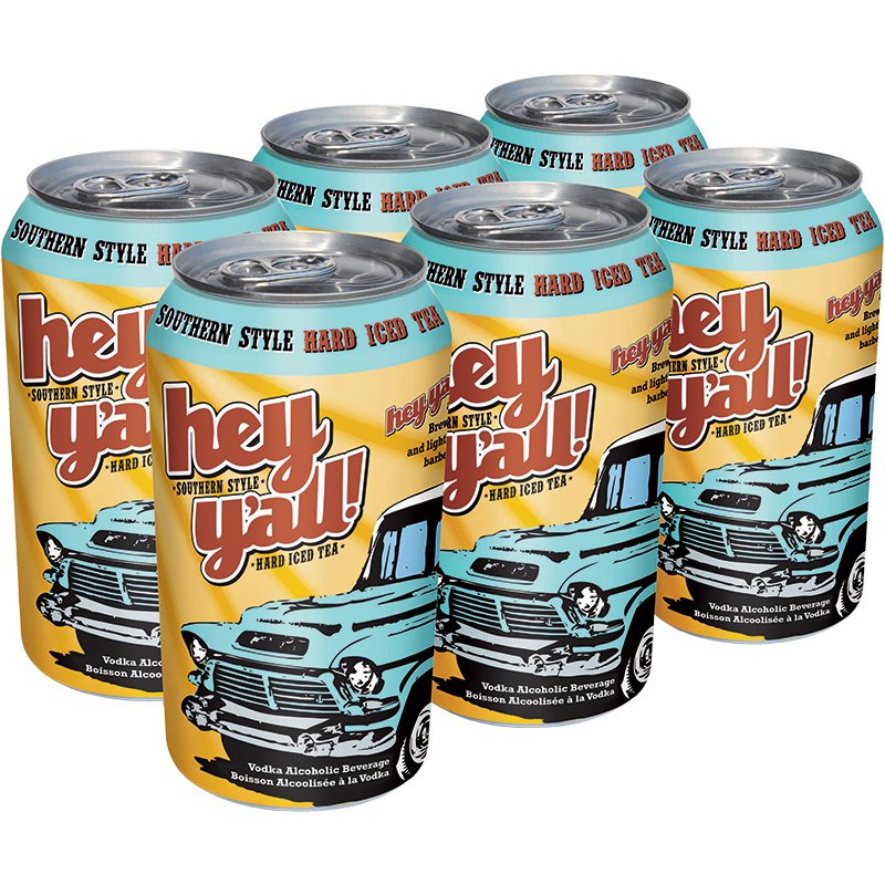 Hey Y'All Original Hard Iced Tea 6 Cans