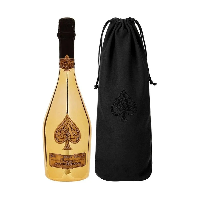 Armand De Brignac Ace of Spades Brut Gold Champagne with Velvet Bag