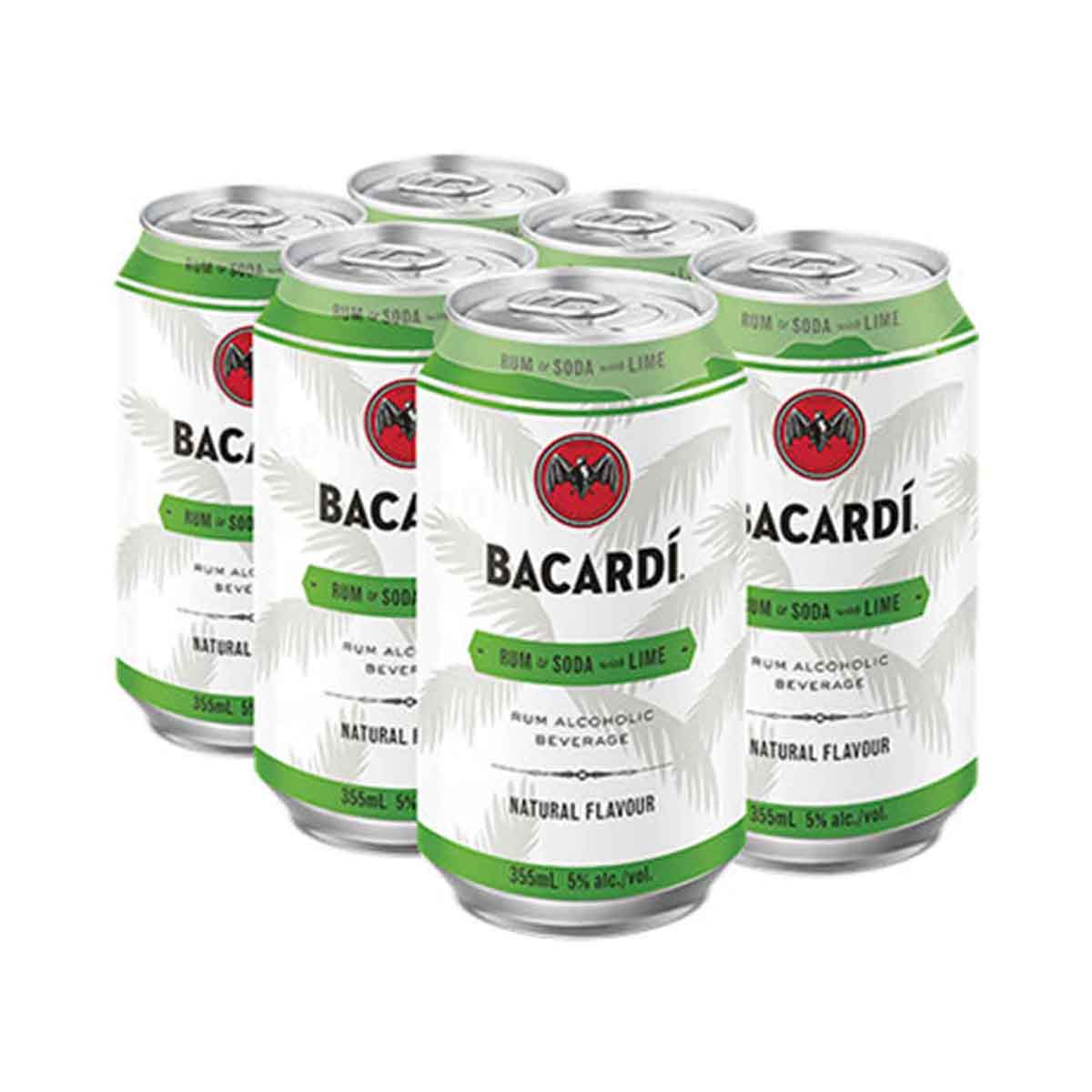 Bacardi Rum Soda Lime 6 Cans