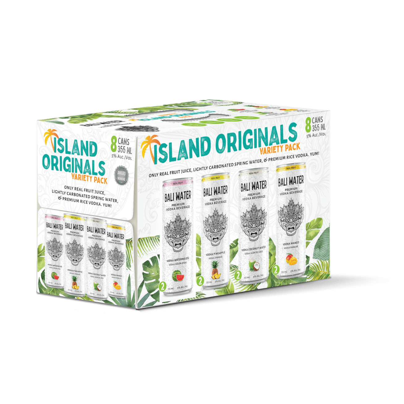 Bali Water Variety Pack 8x355ml Cans