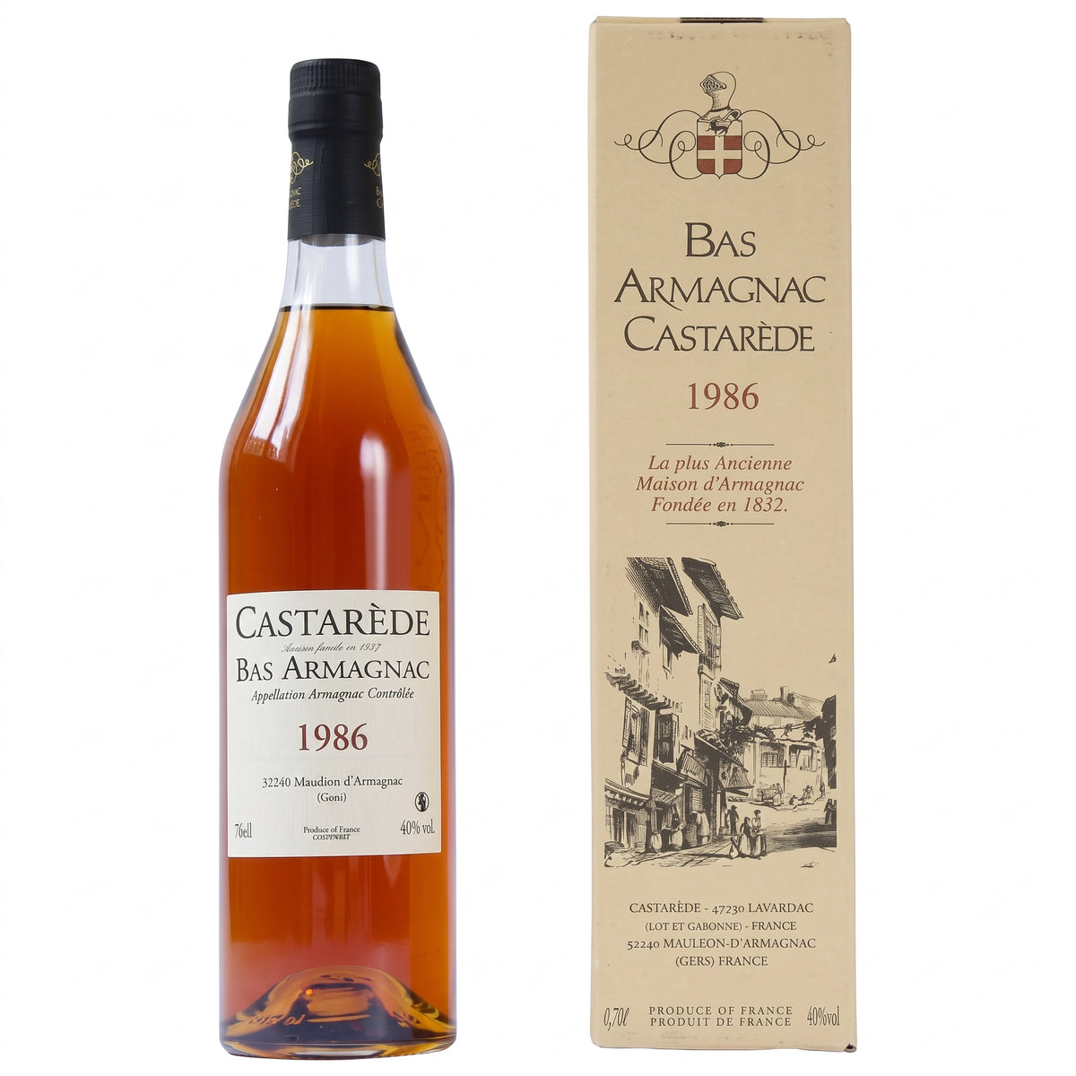Bas Armagnac Castarede 1986