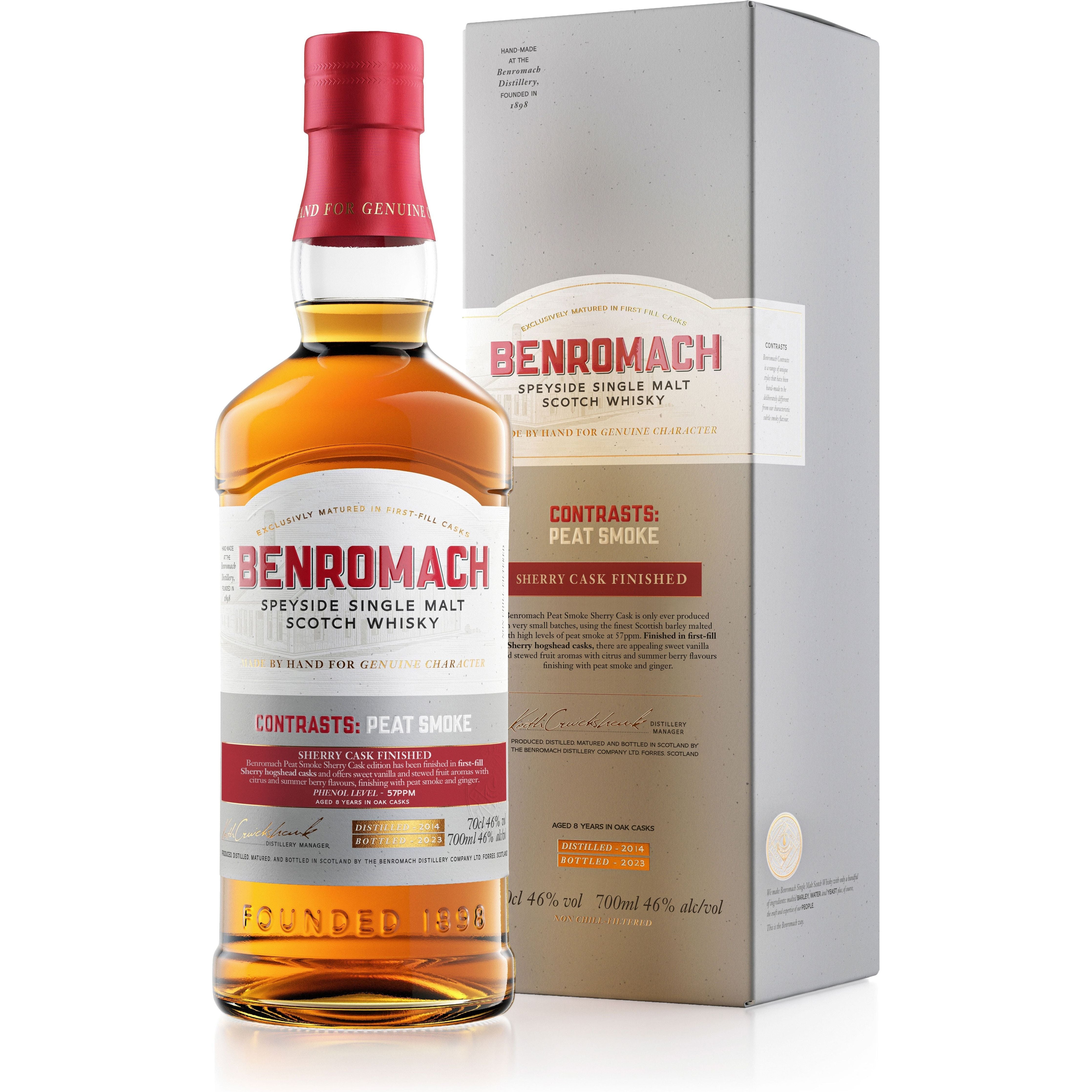Benromach Contrasts: Peat Smoke Sherry 2014 46% ABV