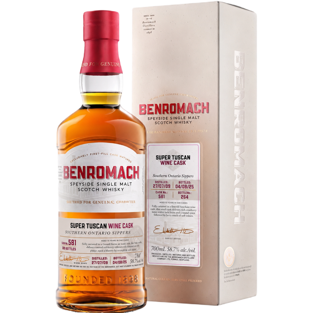 Benromach x Southern Ontario Sippers Super Tuscan Wine Cask 2009 16 Year Old