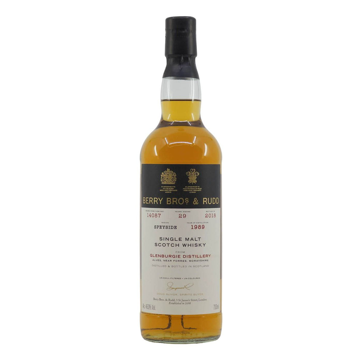 Berry Bros. & Rudd Glenburgie 29 Year Old 1989 Cask #14087 Single Malt Scotch Whisky