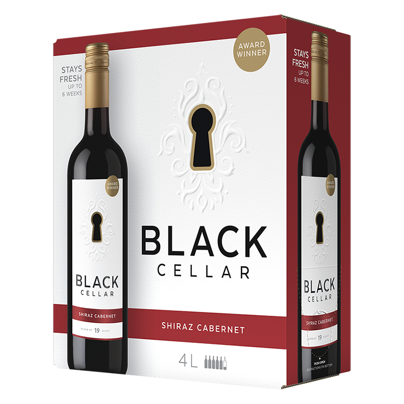 Black Cellar Shiraz Cabernet 4L Bag in Box