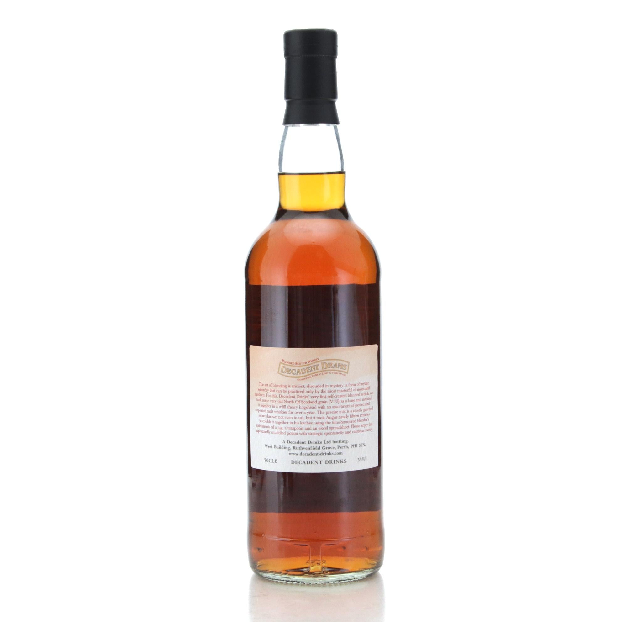 Decadent Drams Blended Scotch 12 Year Old