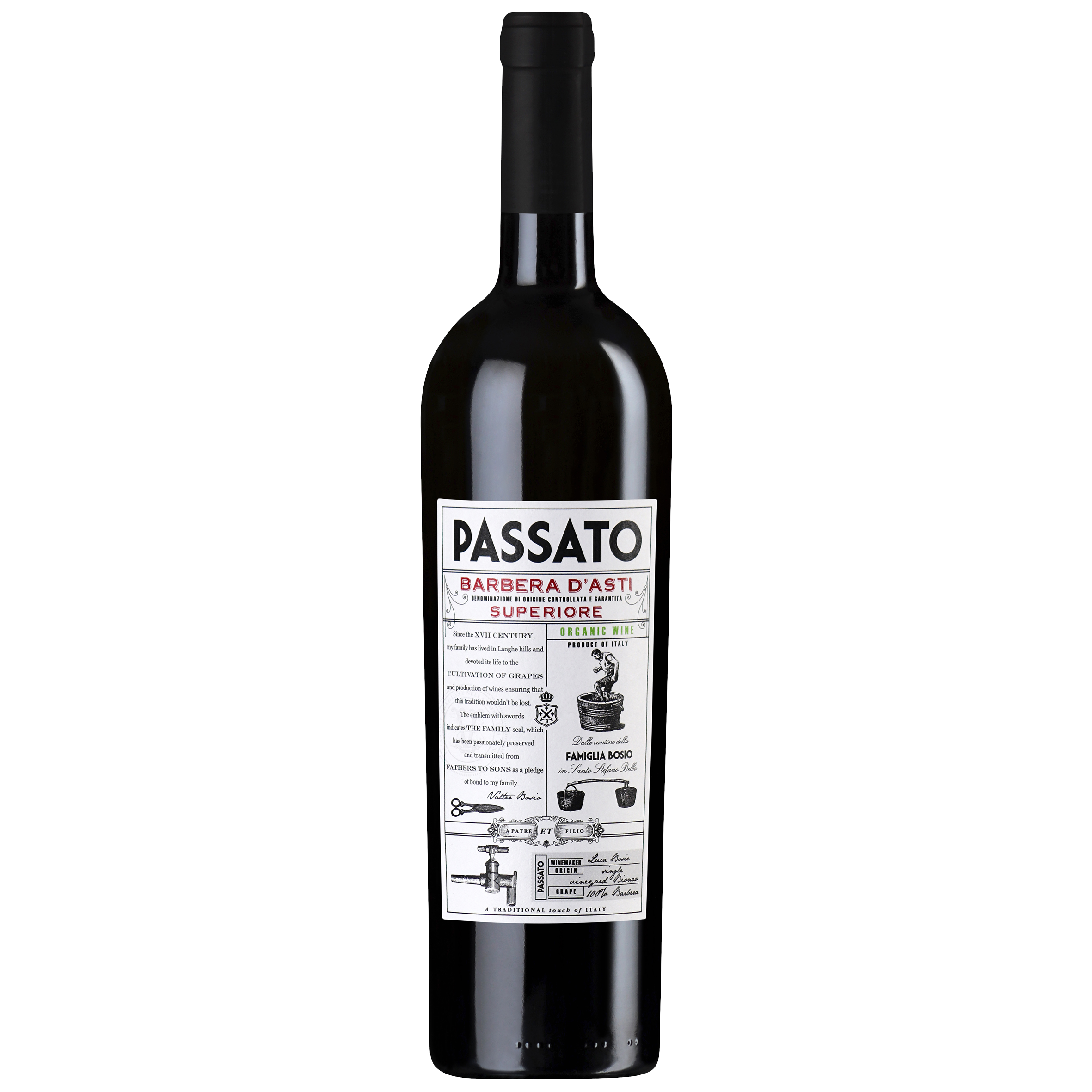 Bosio Passato Organic Barbera d'Asti Superiore 2021