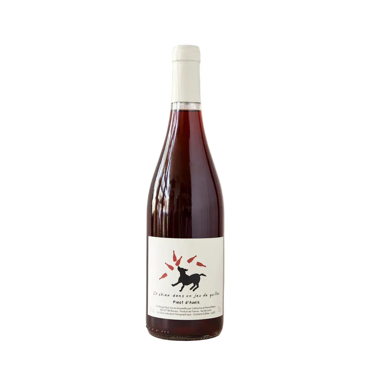 Breton Un Chien Dans Un Jeu De Quilles Pineau D'Aunis
