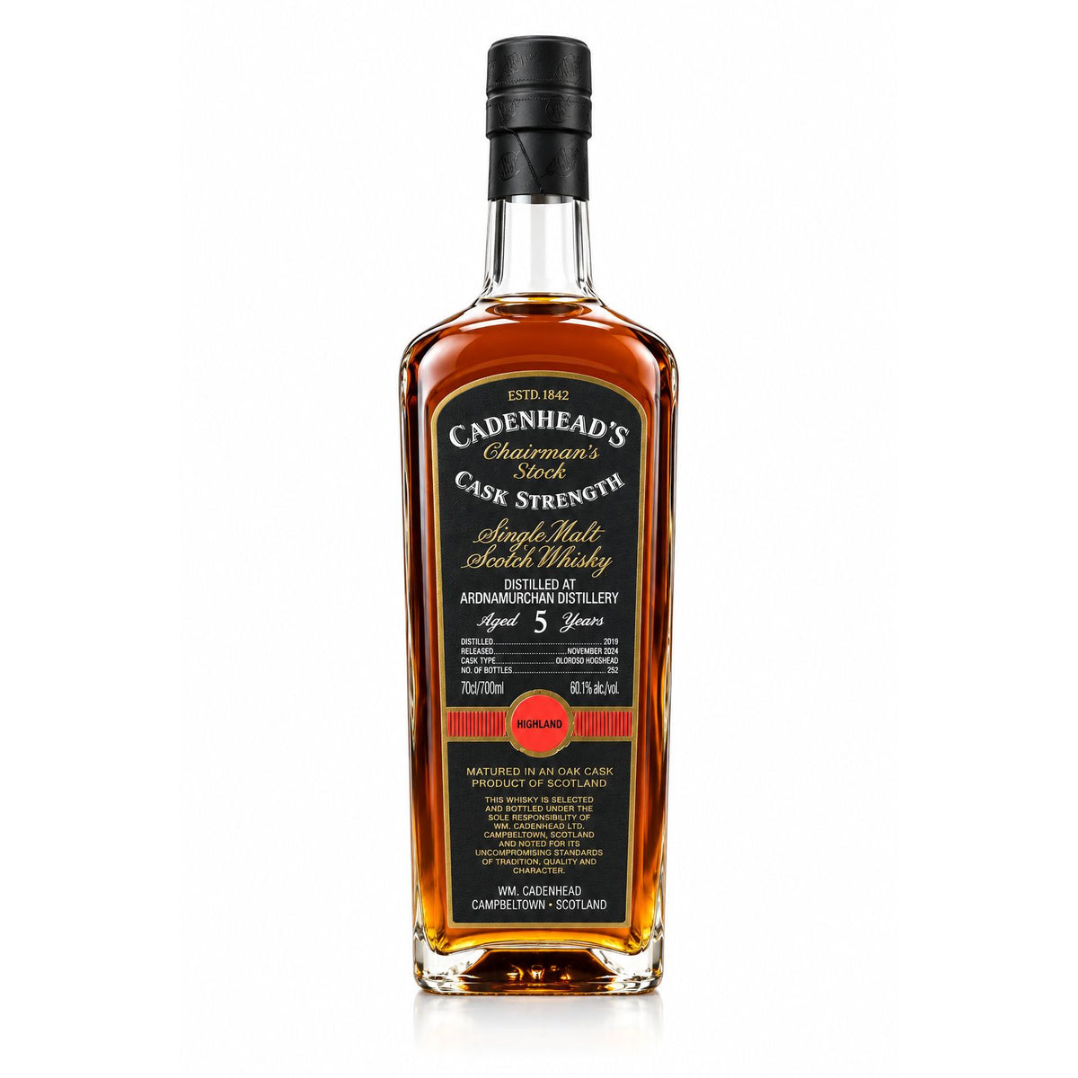 Cadenhead's Chairman's Stock Ardnamurchan 5 Year Old 2019