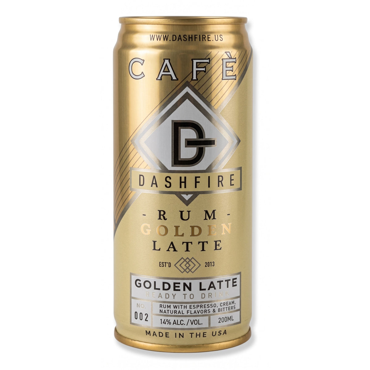 Cafe Dashfire 'Rum Golden Latte' Cocktail 200ml
