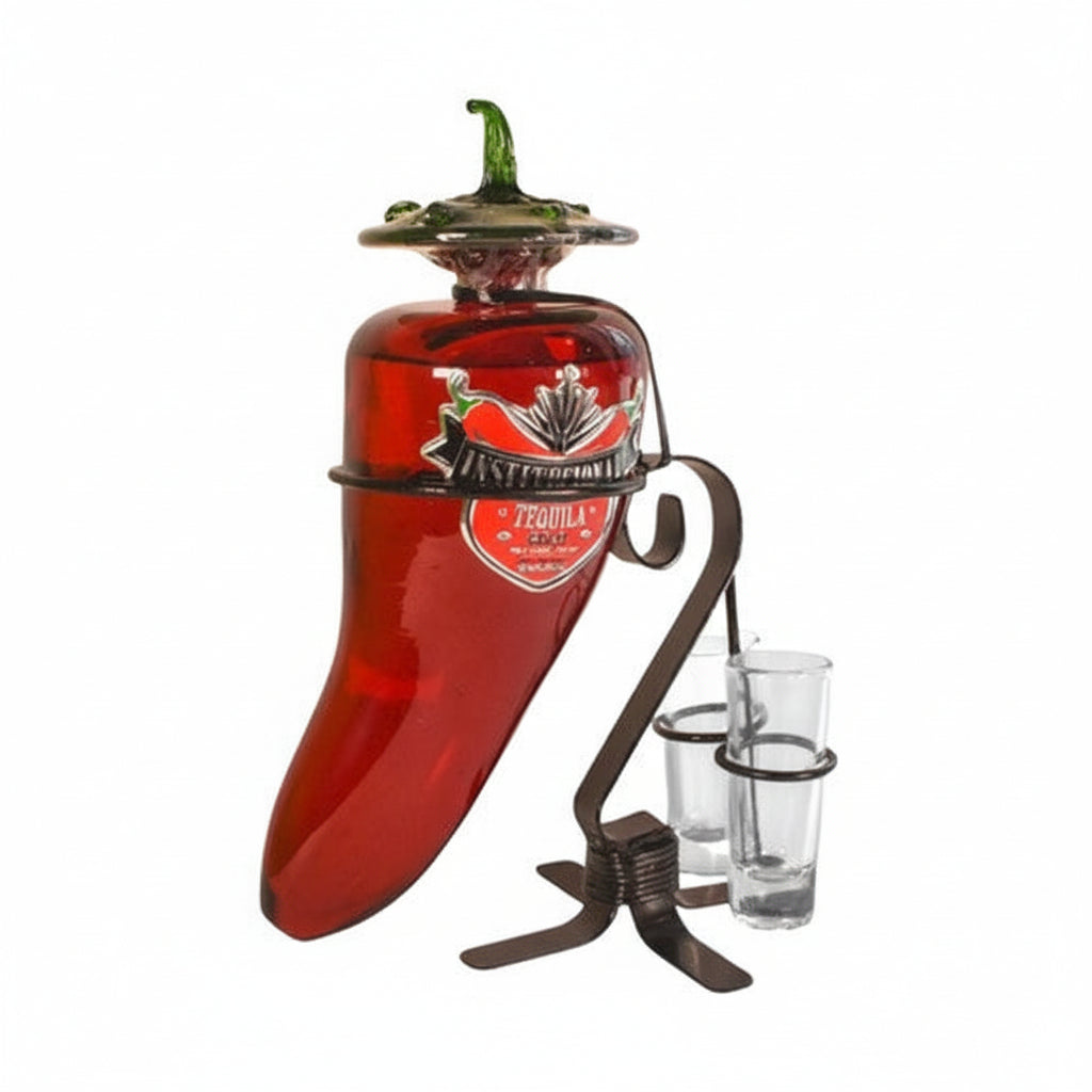 Chile Pepper with Stand Gold Tequila