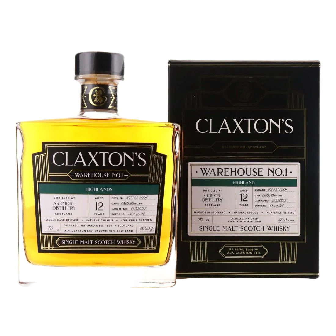 Claxton's Ardmore 12 Year Old 2009 STR Barrique Single Malt Scotch Whisky