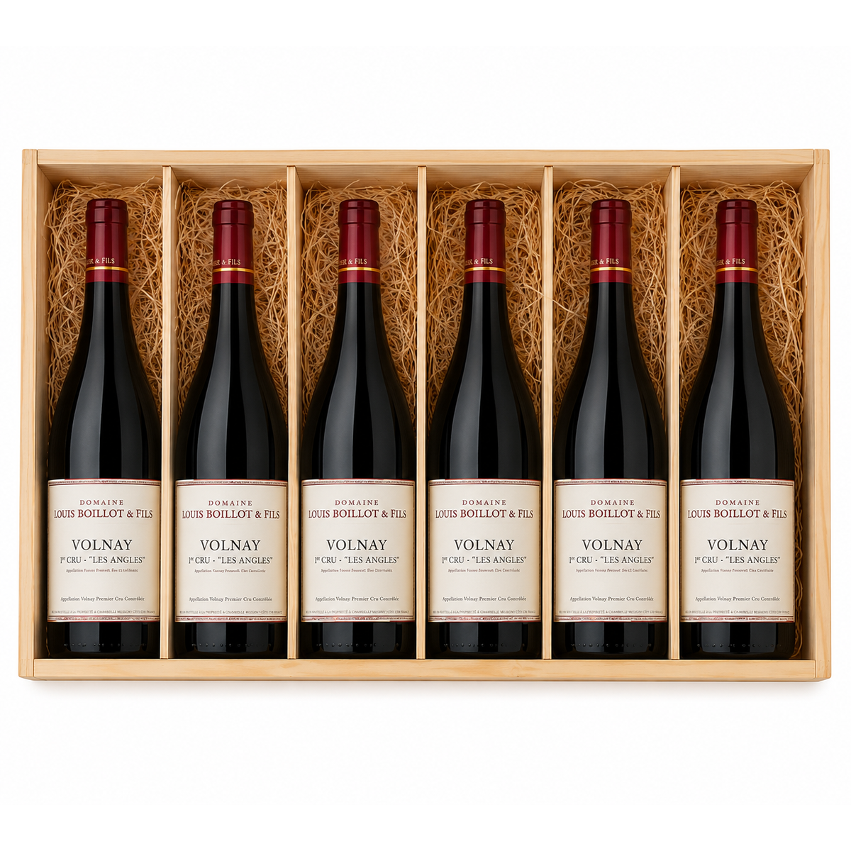 Domaine Louis Boillot et Fils Volnay Premier Cru Les Angles 6-Pack Box