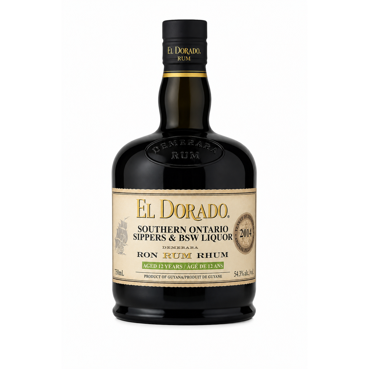 El Dorado Southern Ontario Sippers & BSW Liquor 12 Year Old Rum