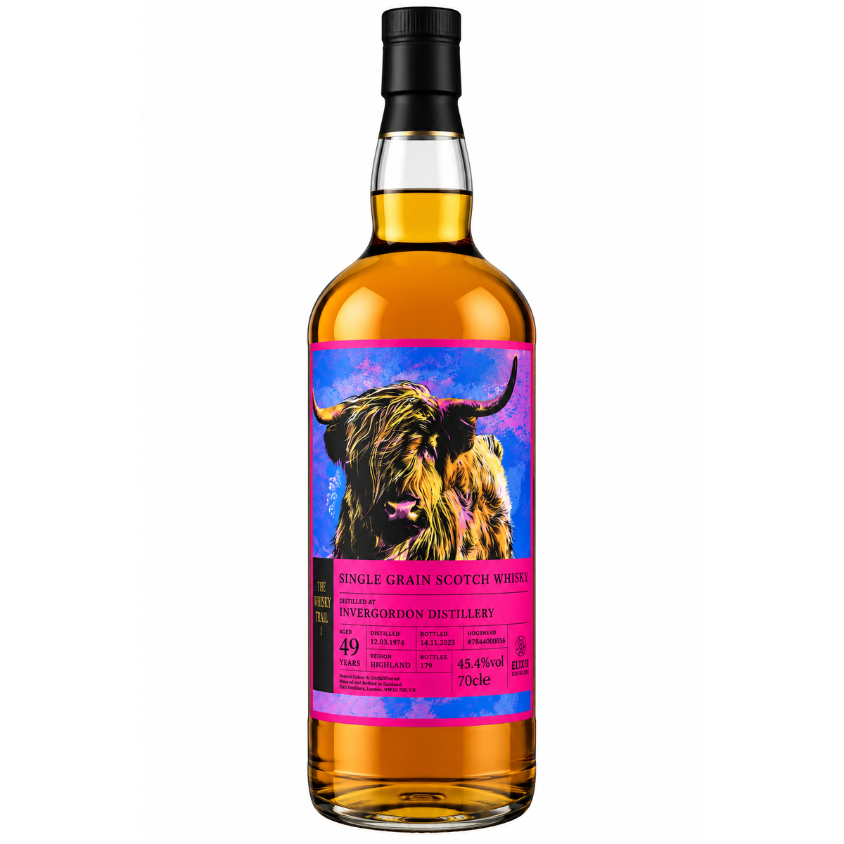 Elixir Whisky Trail Highland Cows Invergordon 49 Year Old
