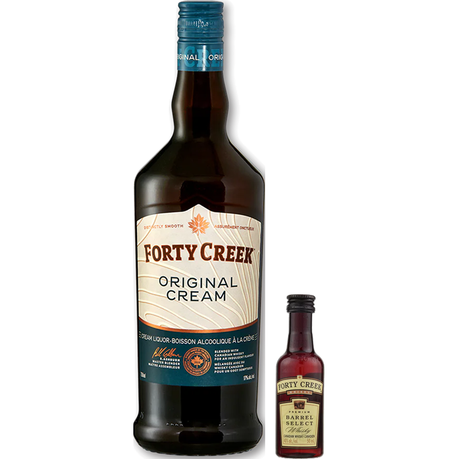 Forty Creek Original Whisky Cream with Bonus Forty Creek Barrel Select Whisky 750ml + 50ml
