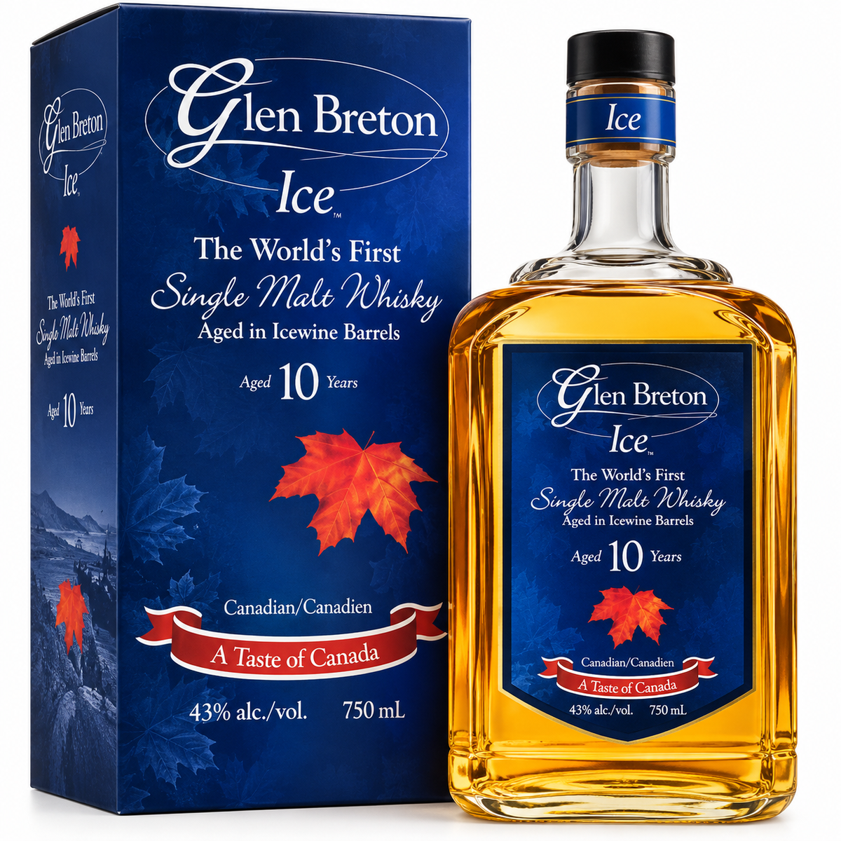 Glen Breton Ice Aged 10 Year Old Single Malt Canadian Whisky