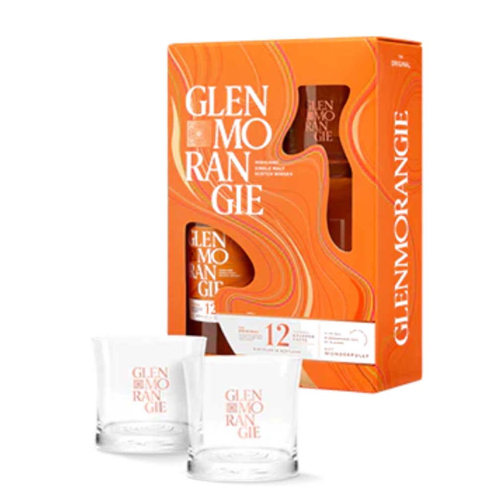 Glenmorangie 12 Year Old with Glasses – BSW Liquor