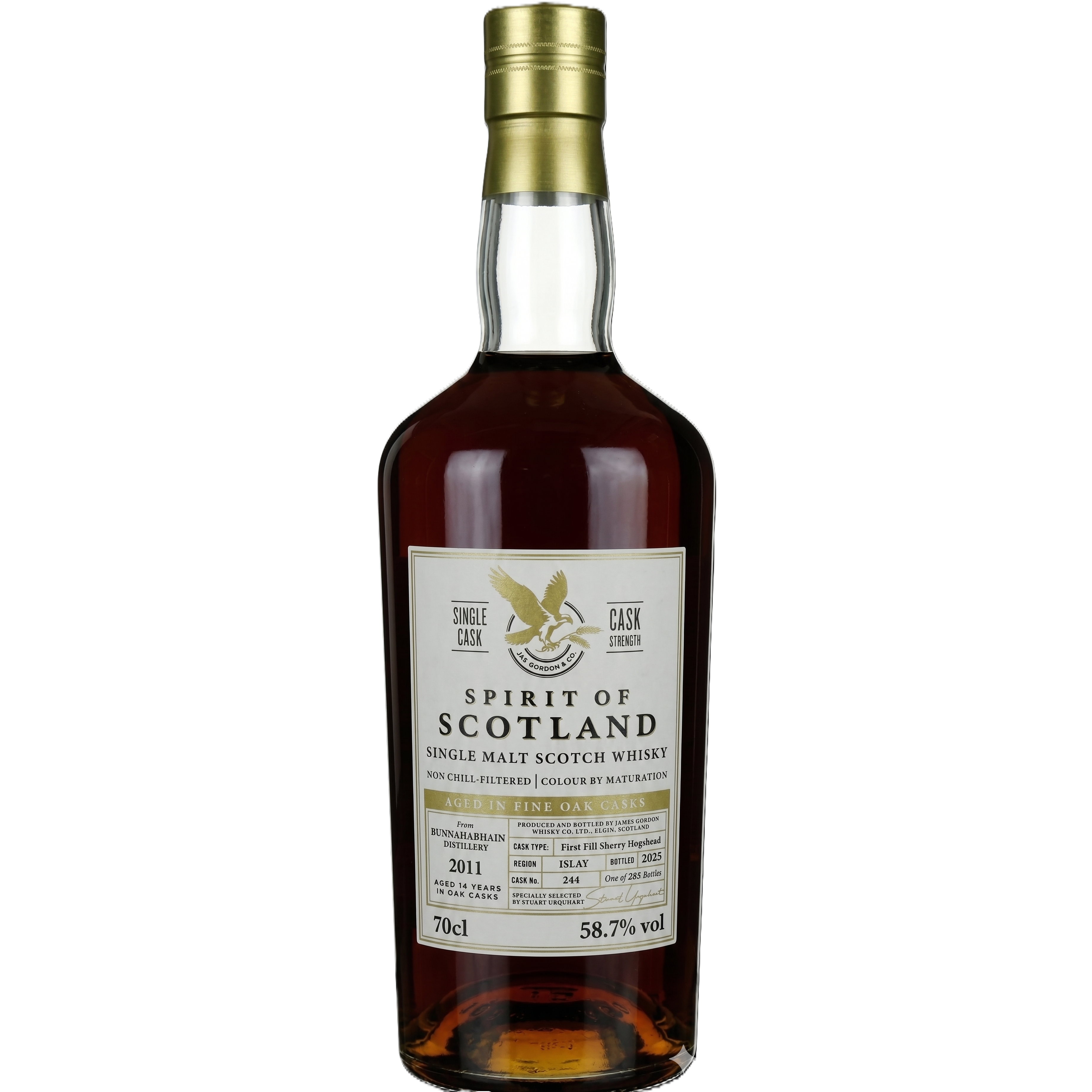 Gordon & Macphail
Spirit of scotland Bunnahabhain 2011 #244