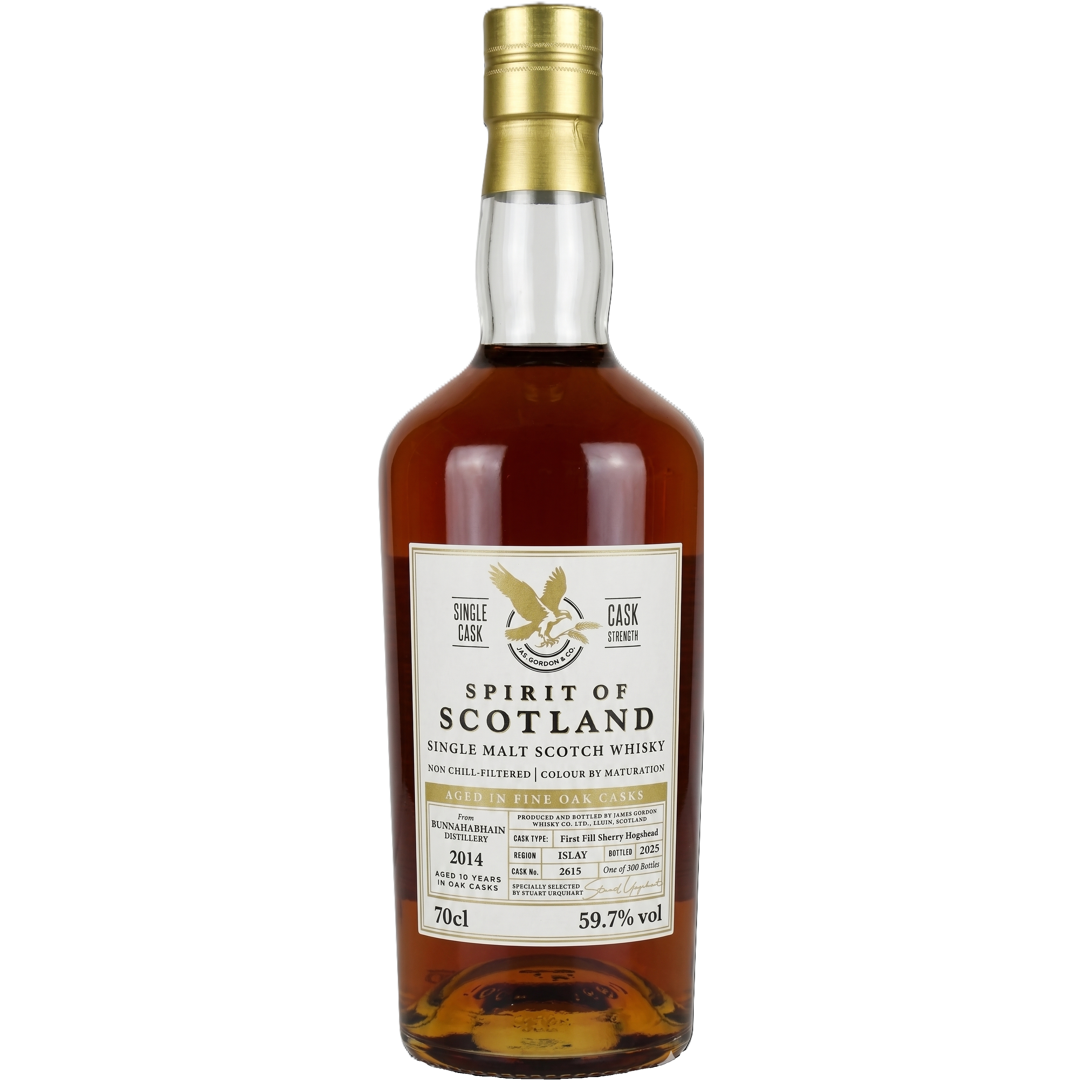 Gordon & Macphail
Spirit of scotland Bunnahabhain 2014 # 2615