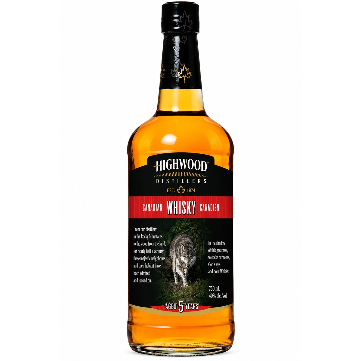 Highwood Pure Canadian Rye Plastic Bottle