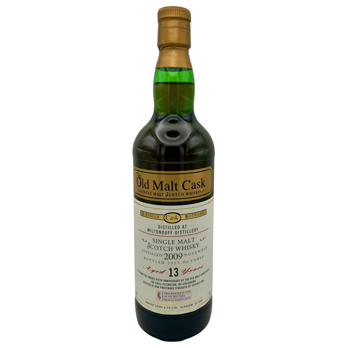 Hunter Laing Old Malt Cask 25th Anniversary Miltonduff 13 Year Old 2009