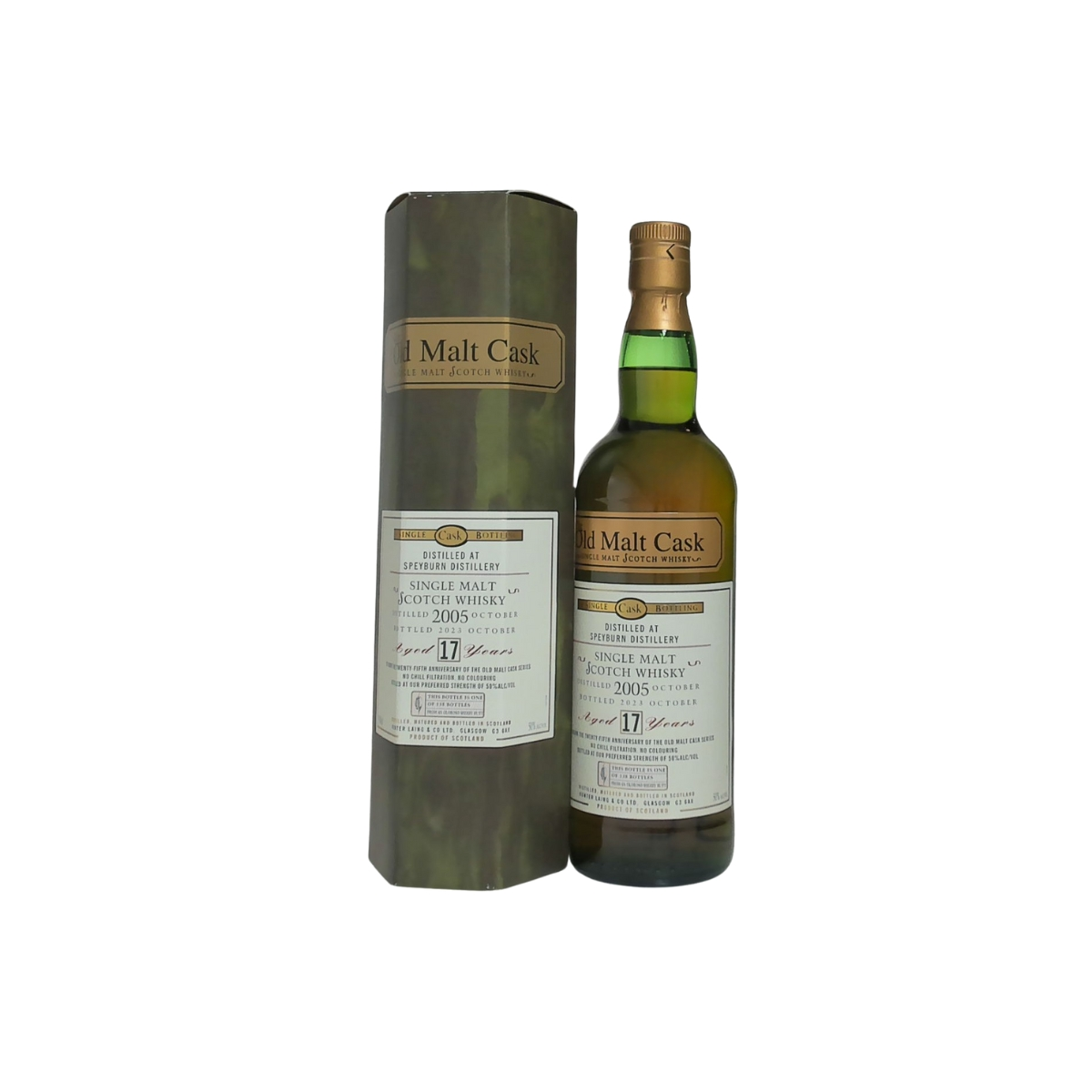 Hunter Laing Old Malt Cask 25th Anniversary Speyburn 17 Year Old 2005